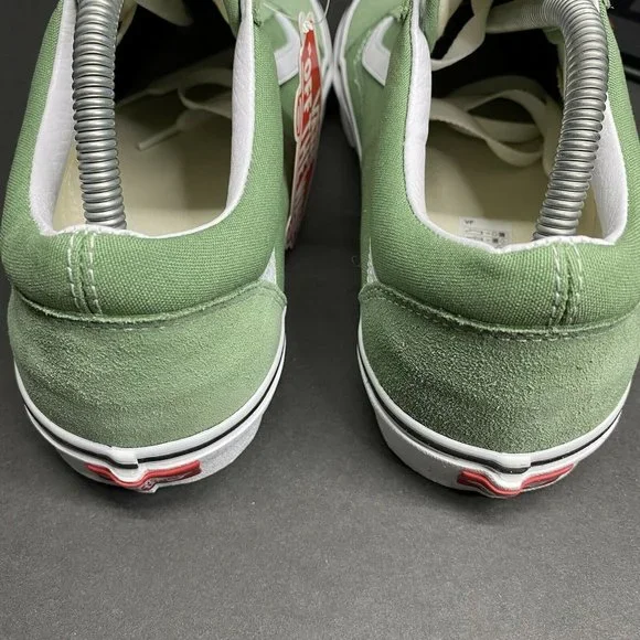 Vans Old Skool Shale Green White VN0A3WKT4G6 Men’s Sizes VTG Vintage Rare - Picture 4 of 12